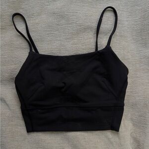 Lululemon wunder train longline strappy bra - black